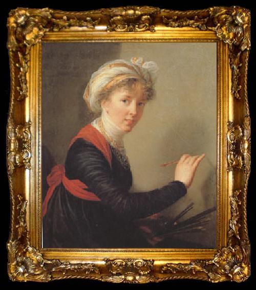 framed  VIGEE-LEBRUN, Elisabeth Self Portrait (san 05), ta009-2